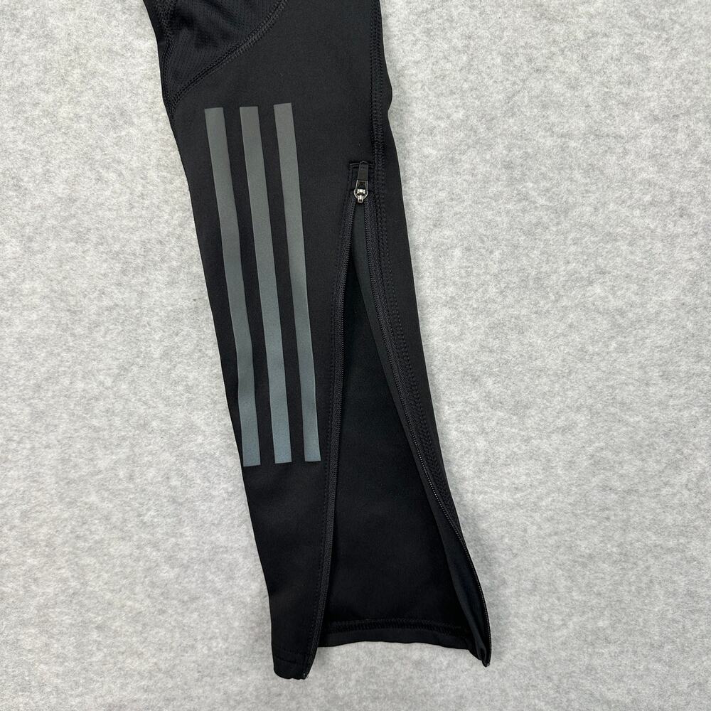 Adidas Aero Ready Running Leggings WMNS XS Black Full Length Pull On Ankle Zip - Picture 8 of 11